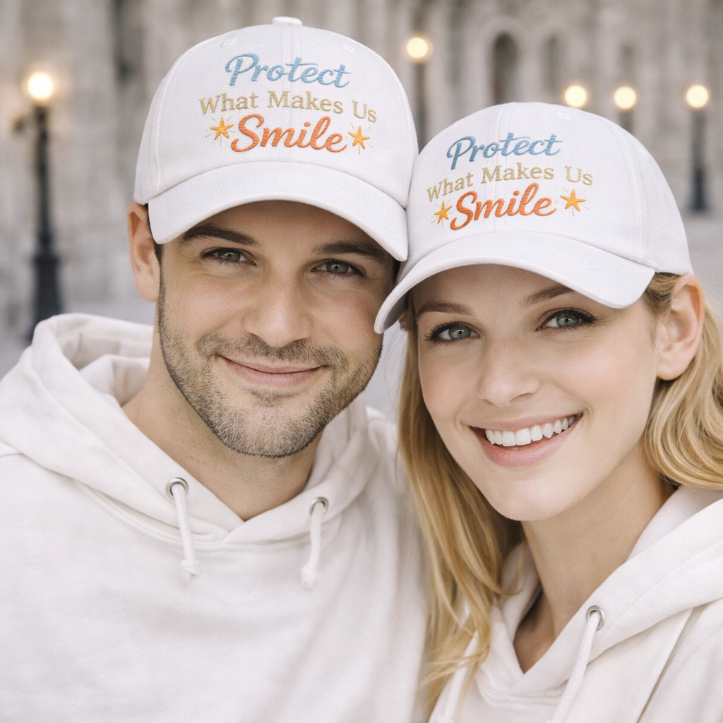 balanced silhouette embroidered headwear