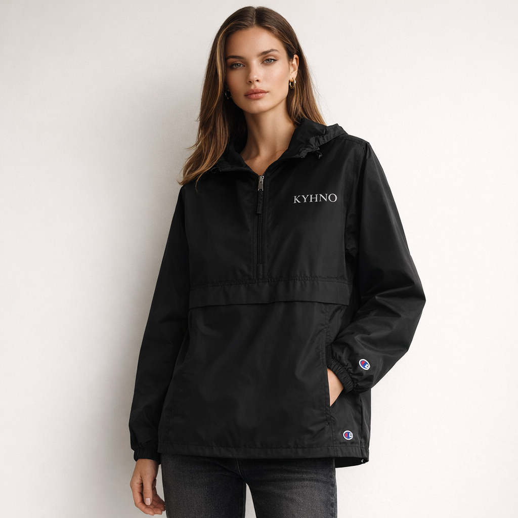 black jacket Packable Hooded Windbreaker woman Jacket elegant rain coat 