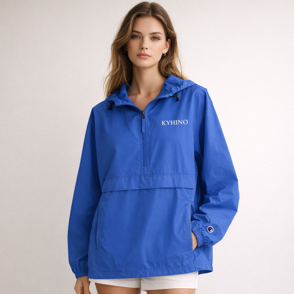 Packable Hooded Windbreaker woman Jacket elegant rain coat 