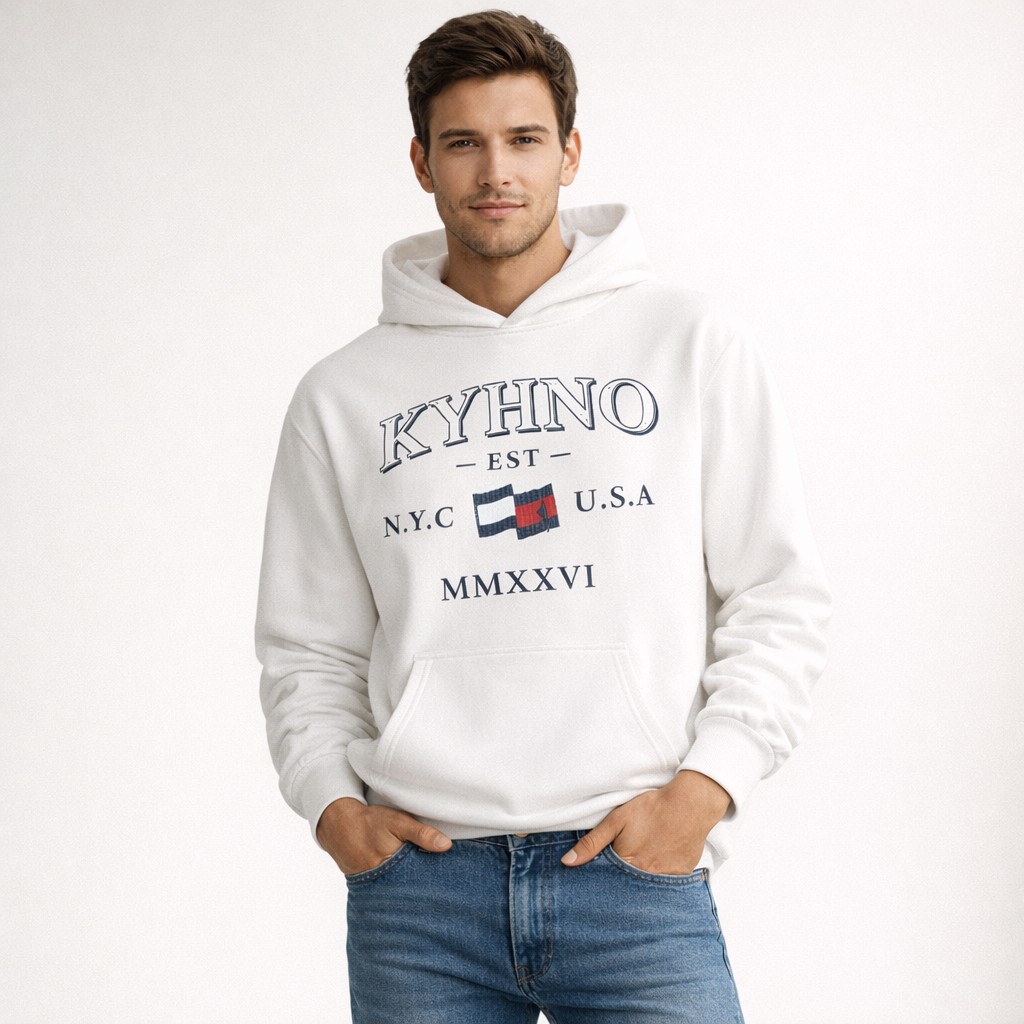 designer streetwear hoodie with clean silhouette