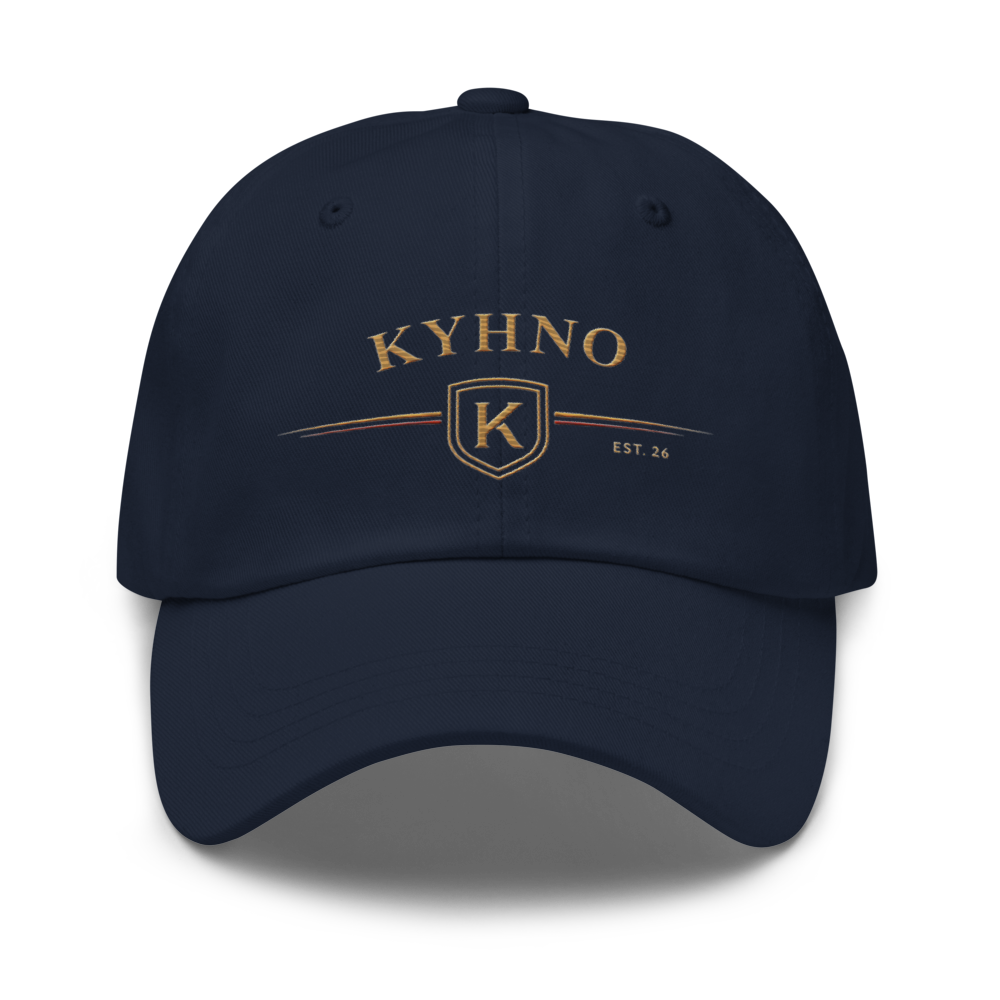 minimal cotton twill cap with curved visor