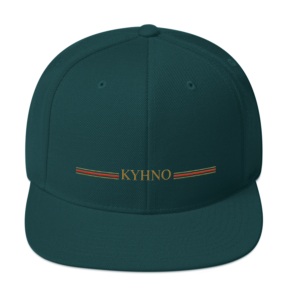modern embroidered cap with structured fit