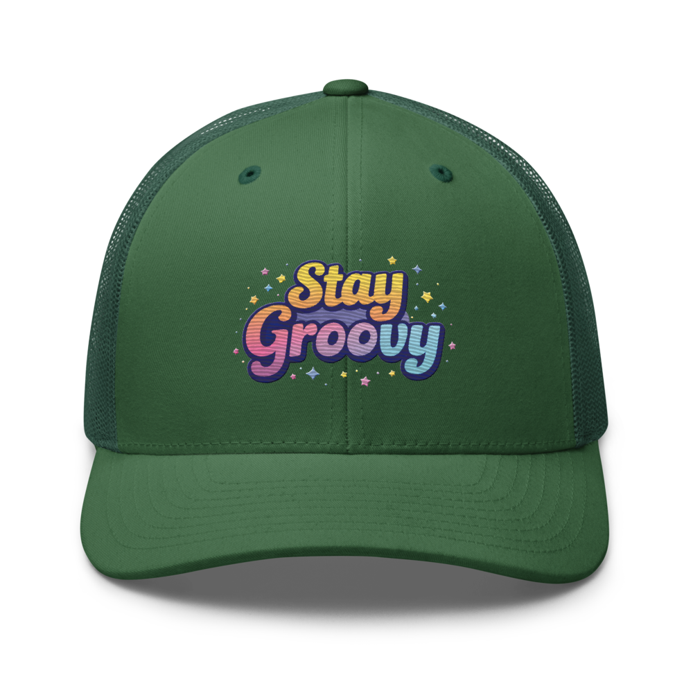 contemporary embroidered cap with balanced proportions